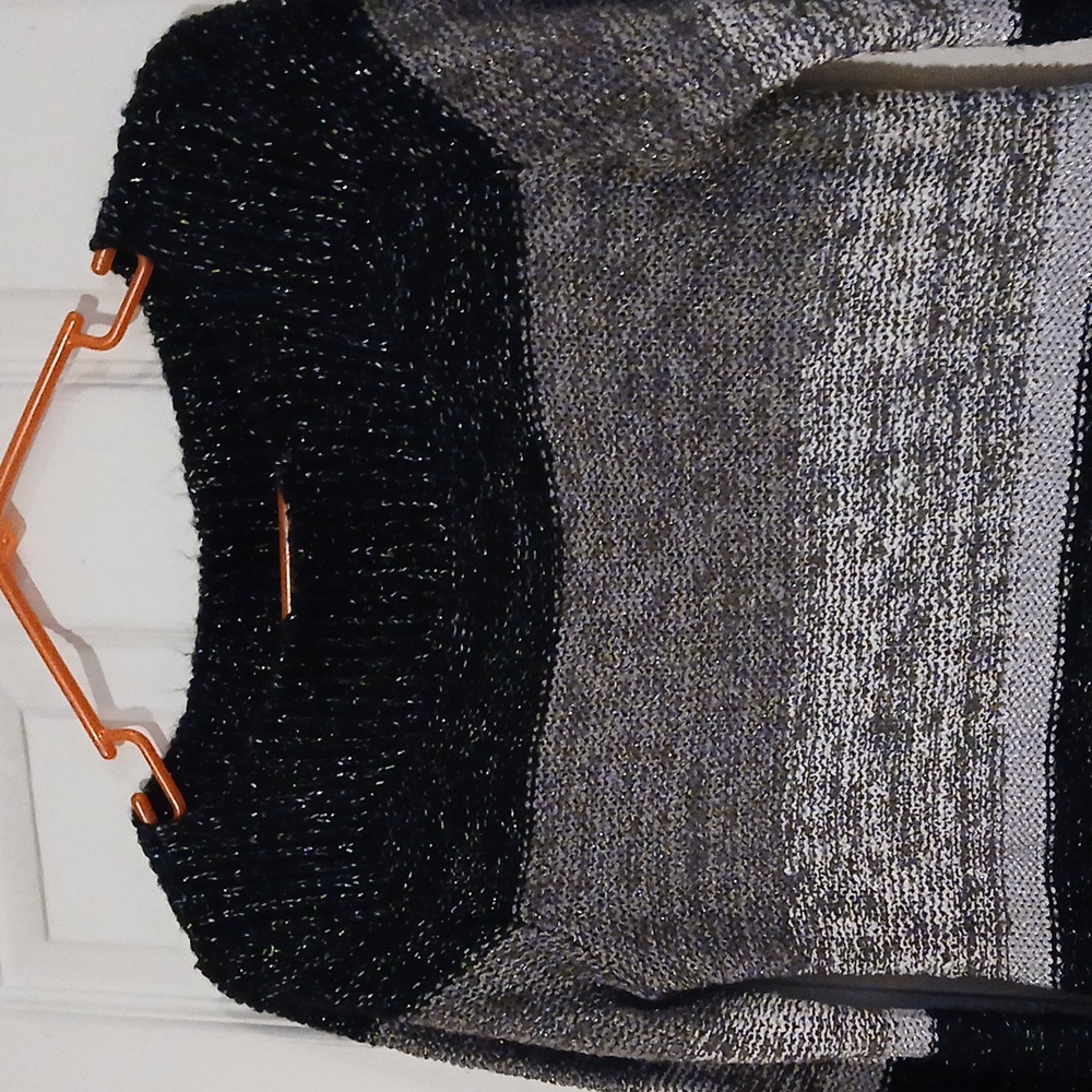 Alfani Black and Gray Knit Sweater Dress - Picture 3 of 5